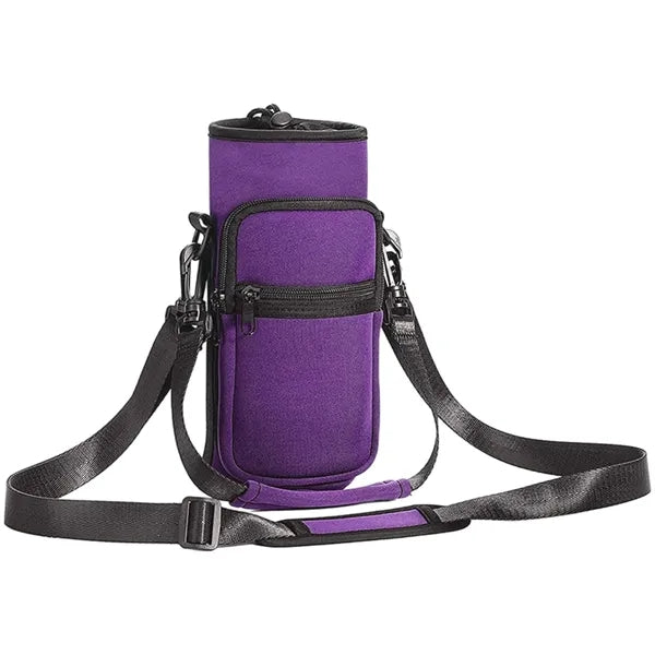 32Oz Water Bottle Carrier Bag with Adjustable Shoulder Strap