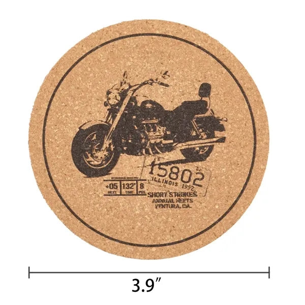 Insulation Round Cork Coaster Full Page Printing Possible