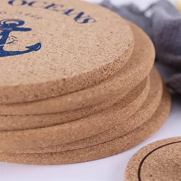 Insulation Round Cork Coaster Full Page Printing Possible