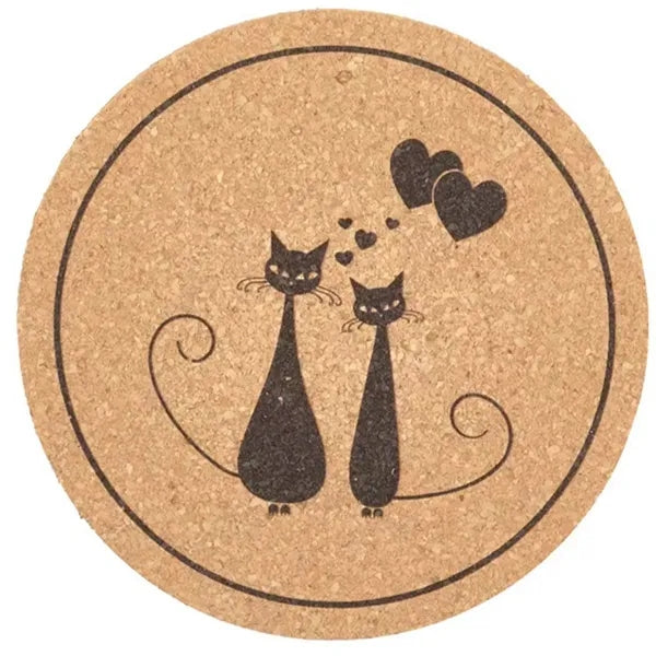 Insulation Round Cork Coaster Full Page Printing Possible