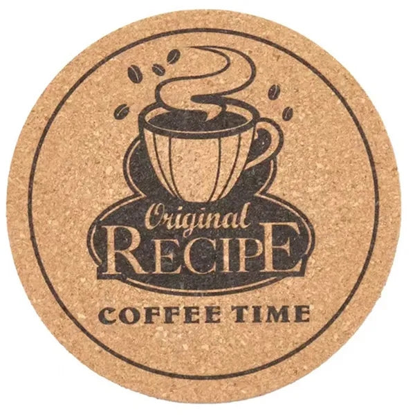 Insulation Round Cork Coaster Full Page Printing Possible