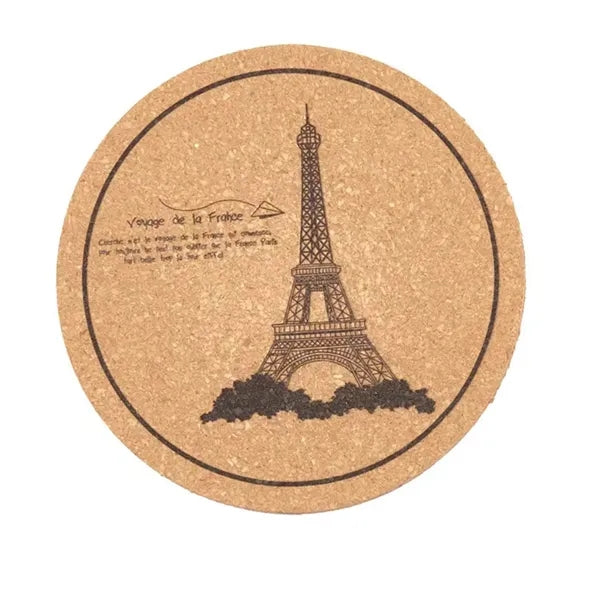 Insulation Round Cork Coaster Full Page Printing Possible