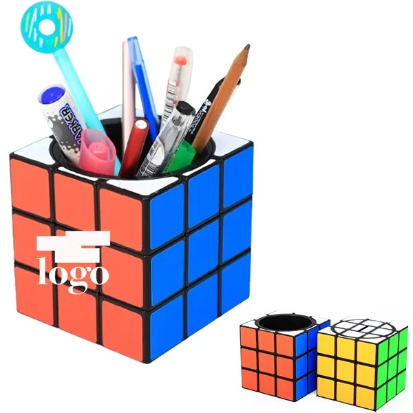 Puzzle Cube 9-Panel Pen Pot