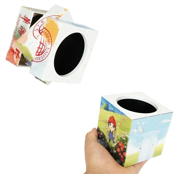 Puzzle Cube 9-Panel Pen Pot