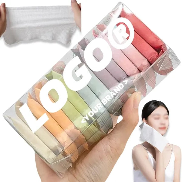 Candy Color Disposable Compressed Towels 14 Pieces Boxed