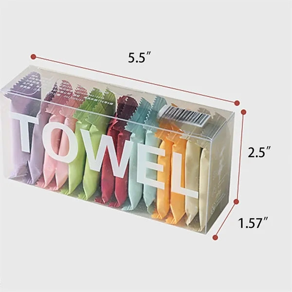 Candy Color Disposable Compressed Towels 14 Pieces Boxed
