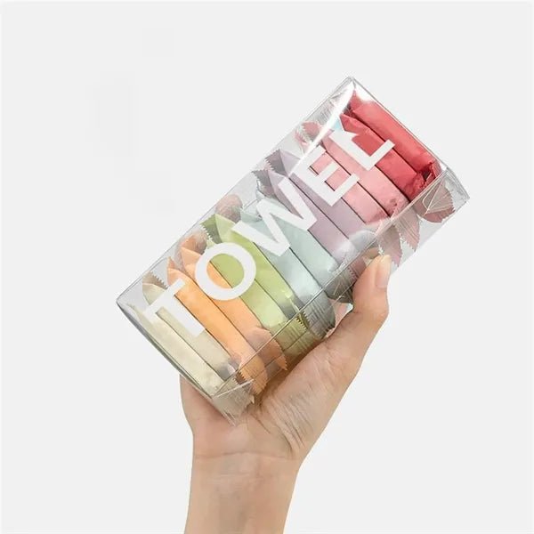 Candy Color Disposable Compressed Towels 14 Pieces Boxed