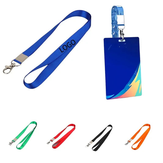 Polyster Work ID Card Holder Lanyard