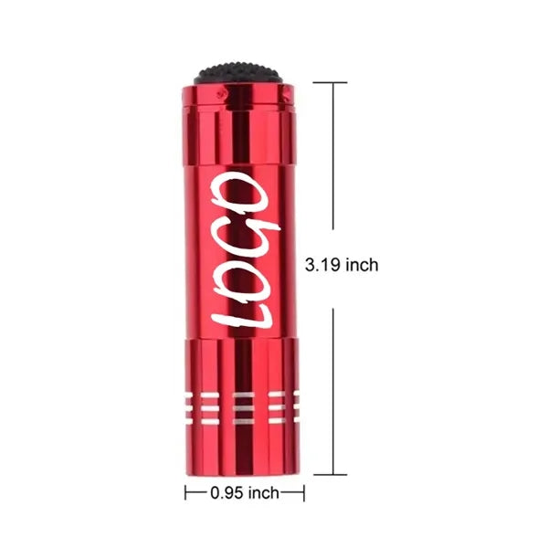 Mini Aluminum Alloy 9 LED Camping Handheld Flashlight