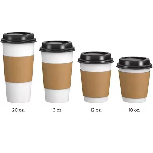 Disposable Kraft/Ripple Paper Hot Coffee Cup Sleeve