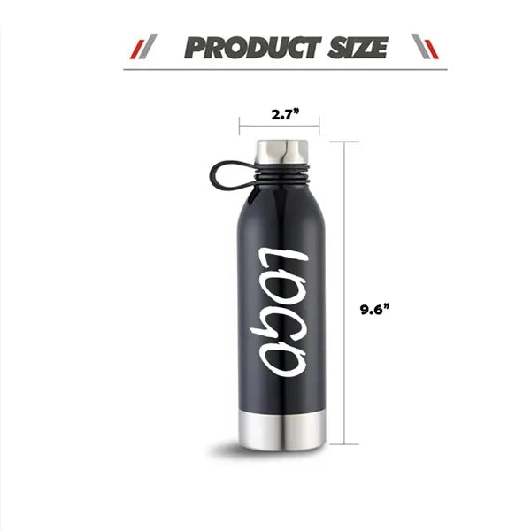 25oz Stainless Steel Leak-Proof Sports Water Bottle