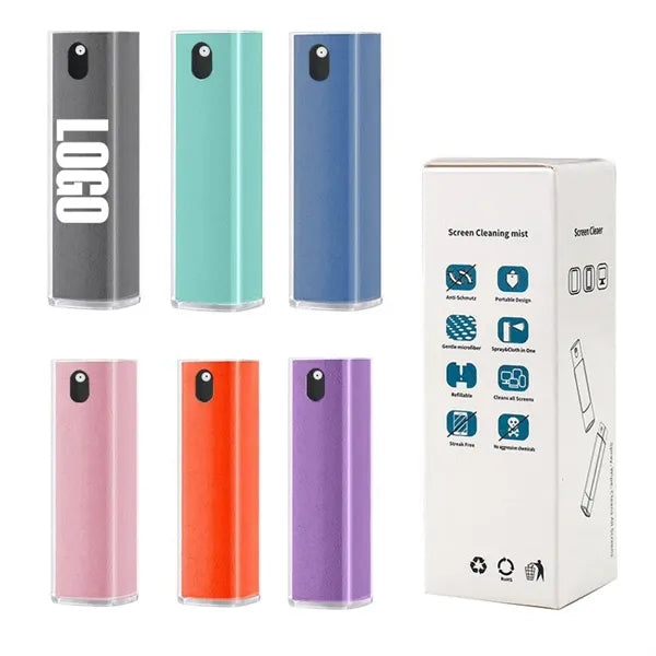 Protective UV Cover Microfiber Screen Wipe Spray Cleaner