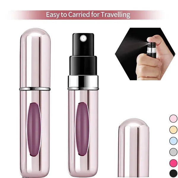 Empty 8ml Refillable Pocket Aluminium Perfume Atomizer