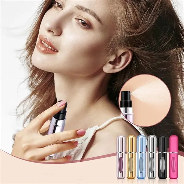 Empty 8ml Refillable Pocket Aluminium Perfume Atomizer