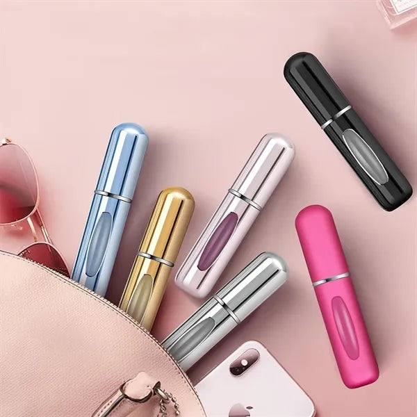 Empty 8ml Refillable Pocket Aluminium Perfume Atomizer