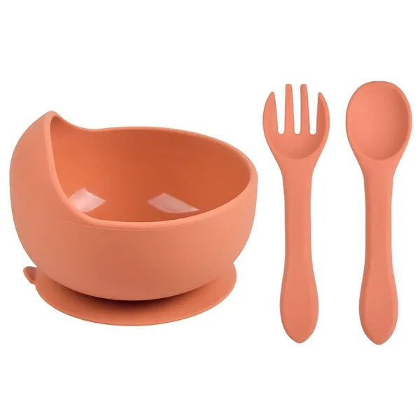 Toddler Suction Bowl with Spoon and Fork