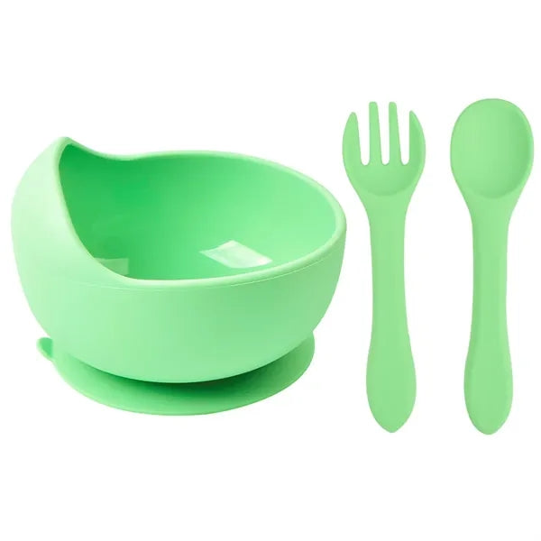 Toddler Suction Bowl with Spoon and Fork