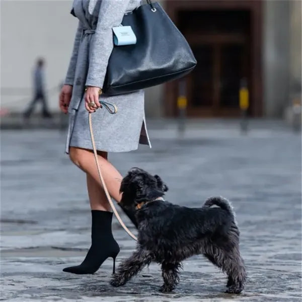 Dog Waste Bag Holder Leash Attachment