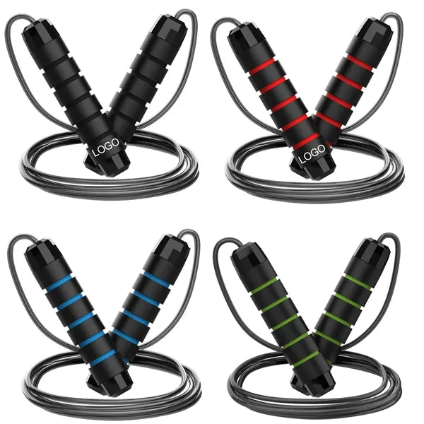 Adjustable Steel Jump Rope for Fitness and Weight Management