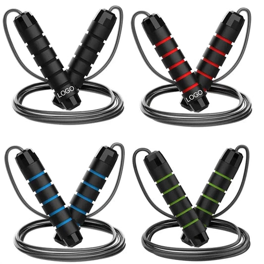 Adjustable Steel Jump Rope for Fitness and Weight Management