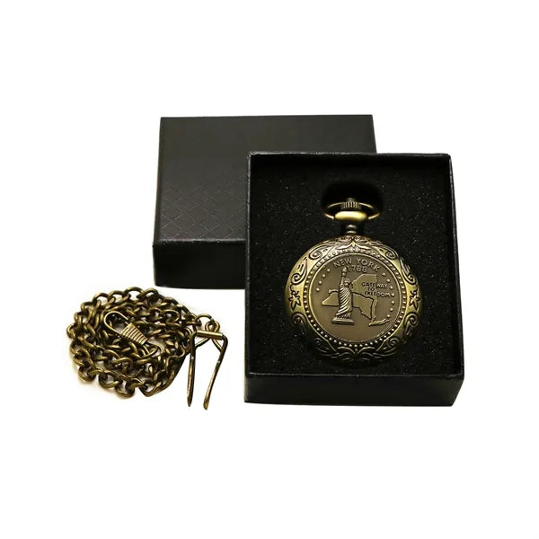 Vintage Pocket Watch Styled Flip Compass
