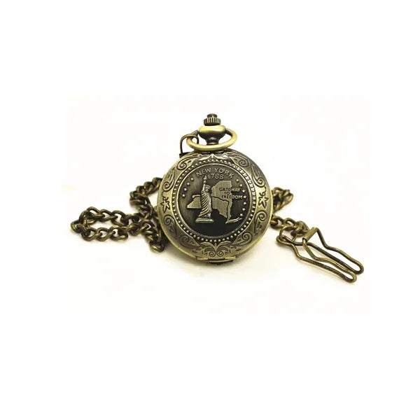 Vintage Pocket Watch Styled Flip Compass