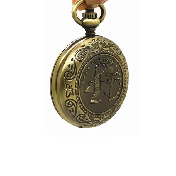 Vintage Pocket Watch Styled Flip Compass