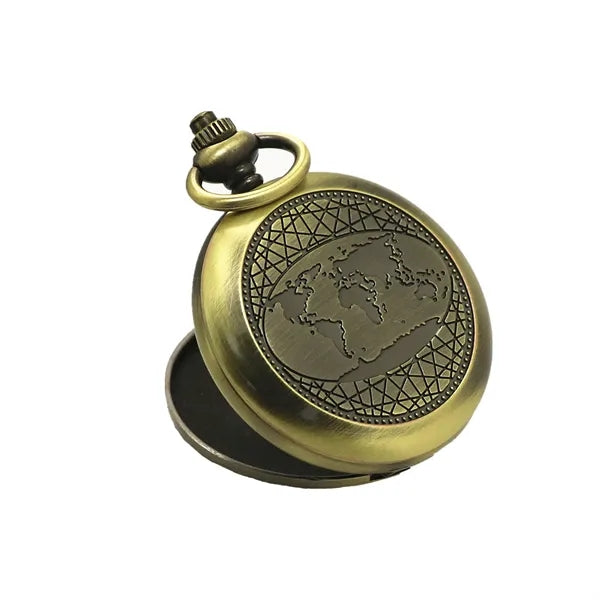 Vintage Pocket Watch Styled Flip Compass