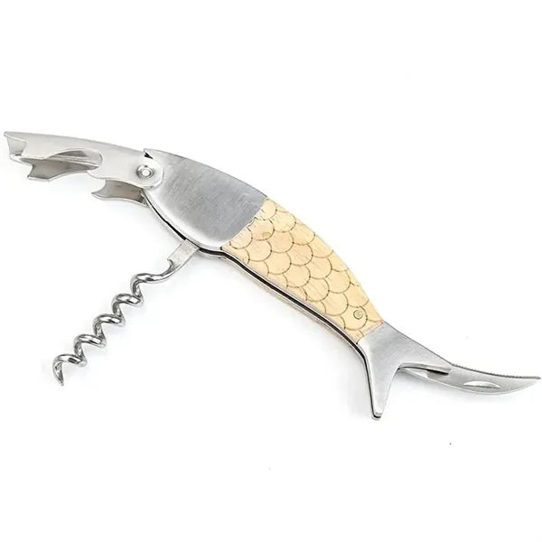 Fish Corkscrew Bottle Opener Manual Wine Key