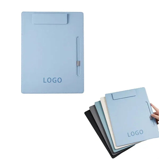PP Leather Magnetic Clipboard w/Pen Holder