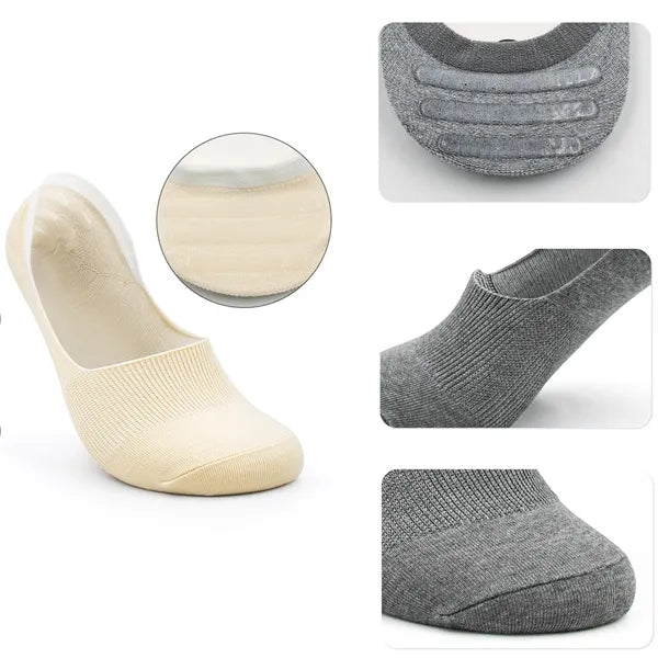 Non-Slip No-Show Socks for Women