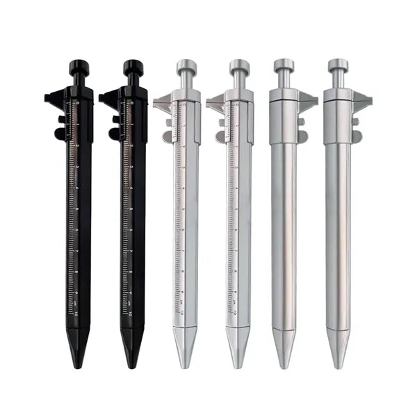 Vernier Caliper Retractable Click Action Ballpoint Pen