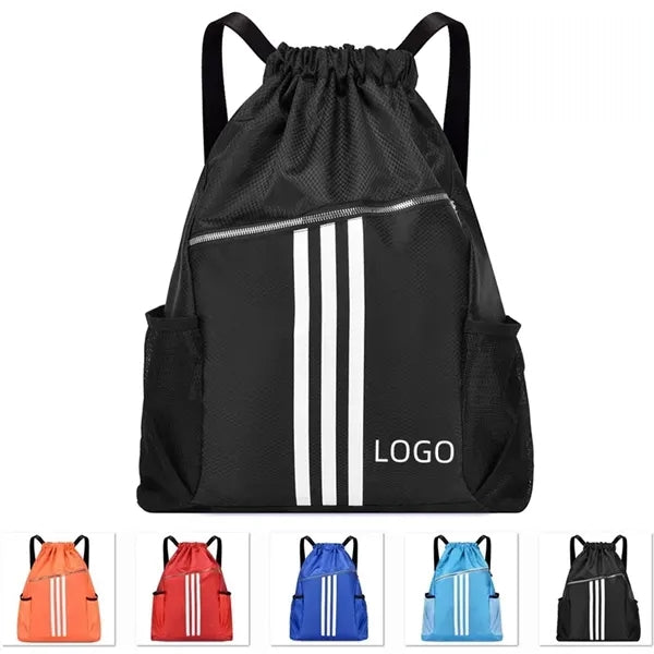 Portable Drawstring Backpack Sports Gym Fitness Yoga Bags