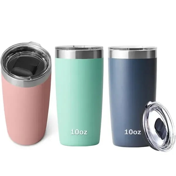 10oz Stainless Steel Tumbler with Magnetic Slider Lid