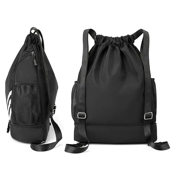 Large Capacity Wide Drawstring Gym Bag Sports Backpack