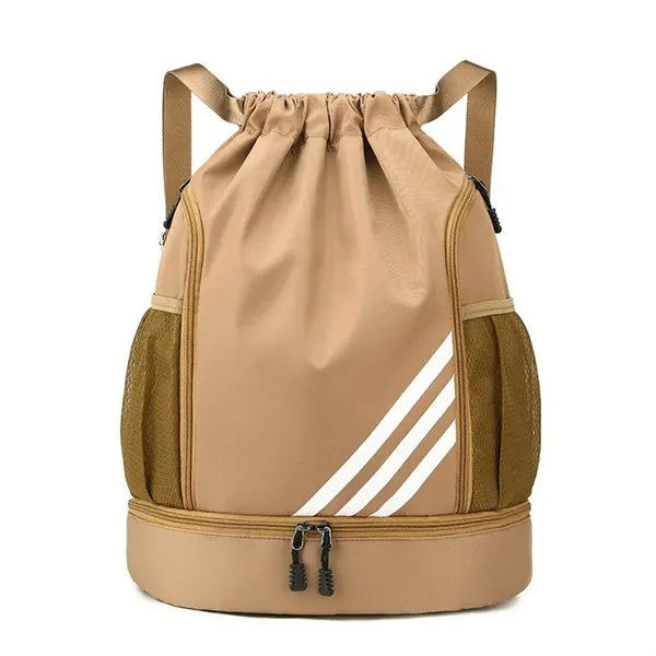 Large Capacity Wide Drawstring Gym Bag Sports Backpack