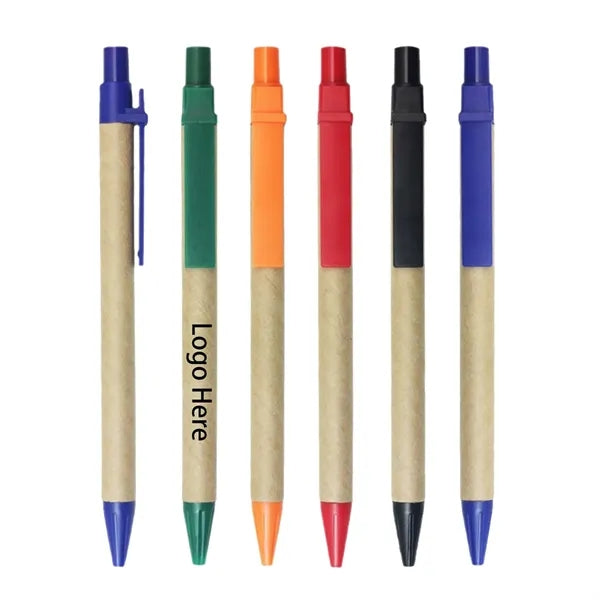 Eco-Friendly Ballpoint Medium Point Cardboard Pen