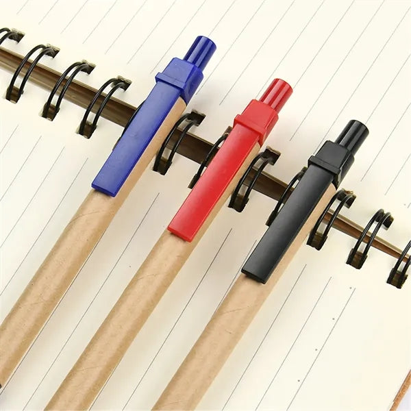 Eco-Friendly Ballpoint Medium Point Cardboard Pen