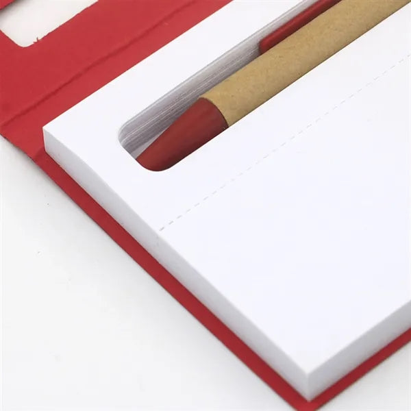 Sticky Notes Notebook with Pen Lined Notepad Set