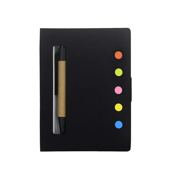 Sticky Notes Notebook with Pen Lined Notepad Set