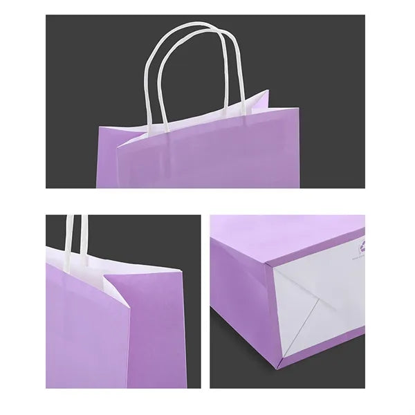 Recycled Kraft Paper Tote Bags Gifts Shopping