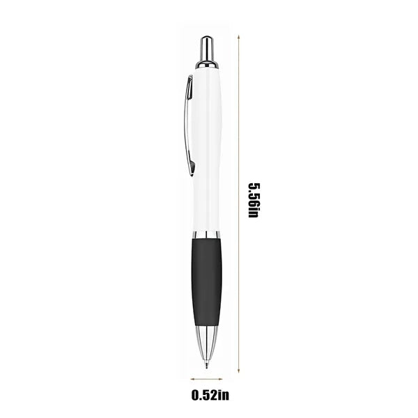 Ballpoint Pen With White Pole Plastic For Advertising Gifts