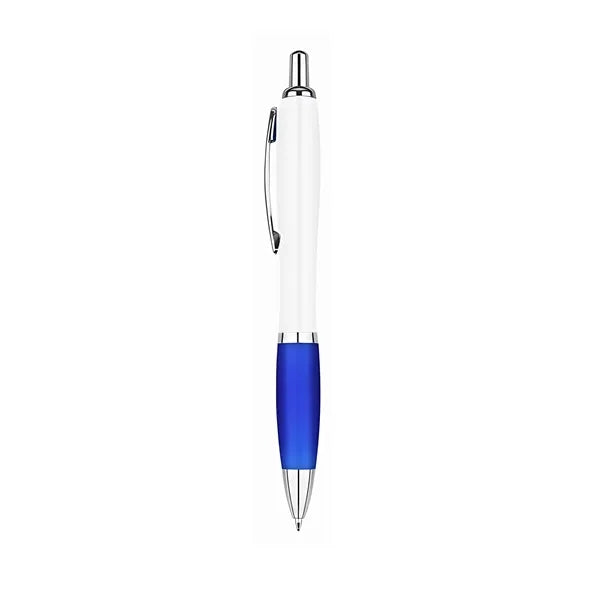 Ballpoint Pen With White Pole Plastic For Advertising Gifts