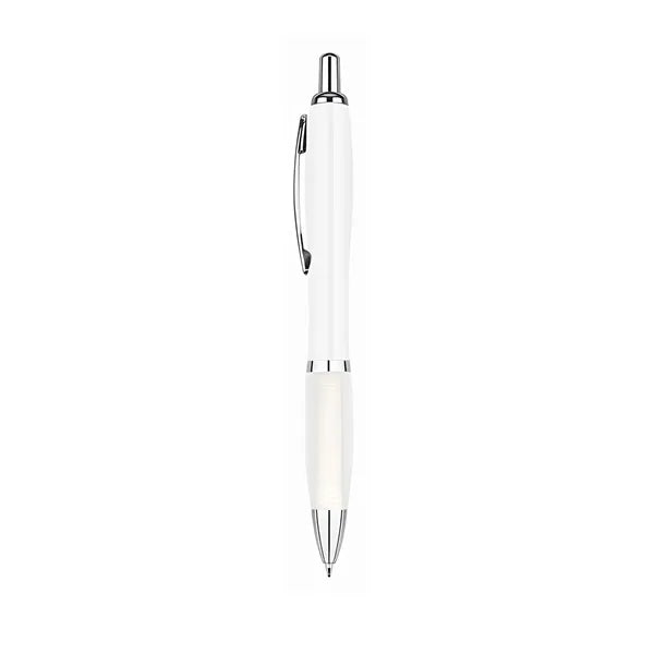 Ballpoint Pen With White Pole Plastic For Advertising Gifts
