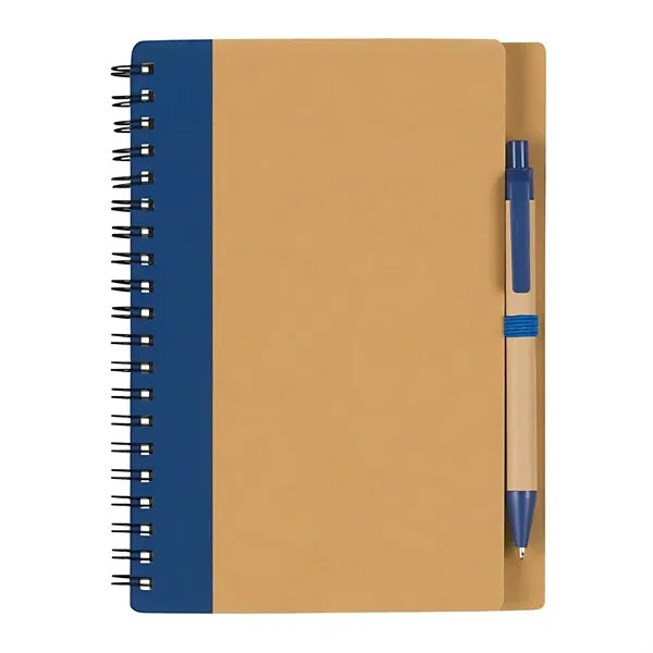 Cowhide Coil Notebook With Pen For Advertising Officers