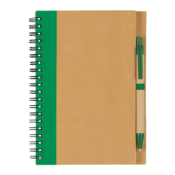 Cowhide Coil Notebook With Pen For Advertising Officers