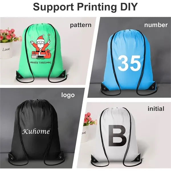 210D Polyester Drawstring Bags Cinch Sack