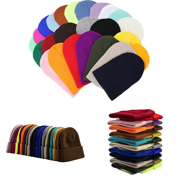 Slouchy Winter Knitted Caps Beanie Soft Hat Unisex