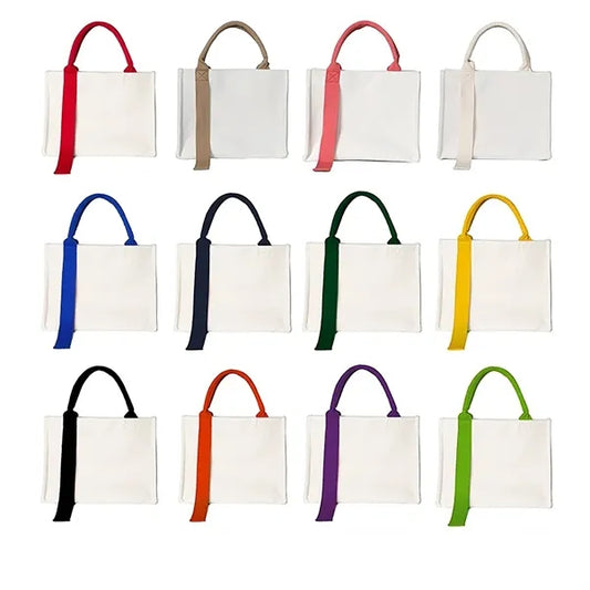 Natural Cotton Canvas Tote Bag Large With Streamer