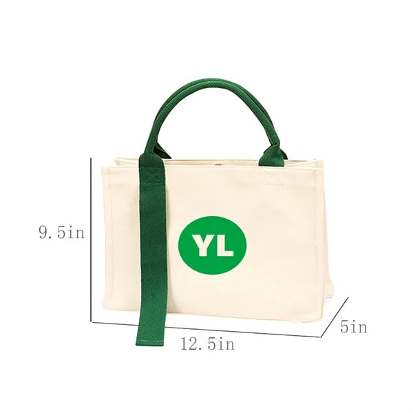 Natural Cotton Canvas Tote Bag Large With Streamer